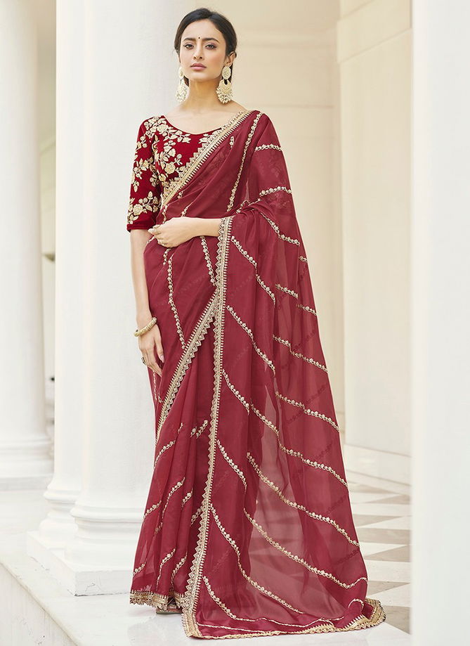 IMPERIAL 4 Heavy Wedding Wear Stylish New Designer Saree Collection